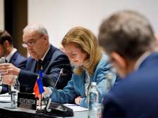 Deputy Head of Government Sabine Monauni at the EFTA Ministerial Conference in Reykjavik.
